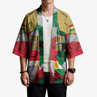 Kurdistan Region Iraq Kimono Eagle Emblem Red Green Black - Wonder Print Shop