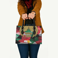 Kurdistan Region Iraq Leather Bag Eagle Emblem Red Green Black - Wonder Print Shop