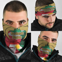 Kurdistan Region Iraq Neck Gaiter Eagle Emblem Red Green Black - Wonder Print Shop
