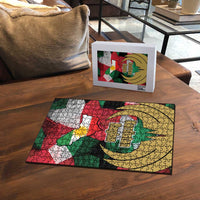 Kurdistan Region Iraq Puzzle Eagle Emblem Red Green Black - Wonder Print Shop