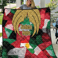 Kurdistan Region Iraq Quilt Eagle Emblem Red Green Black - Wonder Print Shop