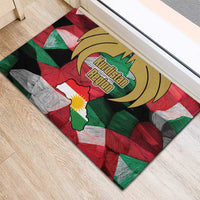 Kurdistan Region Iraq Rubber Doormat Eagle Emblem Red Green Black - Wonder Print Shop