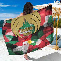 Kurdistan Region Iraq Sarong Eagle Emblem Red Green Black - Wonder Print Shop