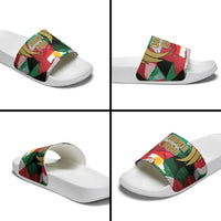 Kurdistan Region Iraq Slide Sandals Eagle Emblem Red Green Black - Wonder Print Shop