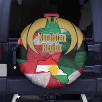 Kurdistan Region Iraq Spare Tire Cover Eagle Emblem Red Green Black - Wonder Print Shop