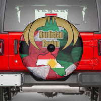 Kurdistan Region Iraq Spare Tire Cover Eagle Emblem Red Green Black - Wonder Print Shop