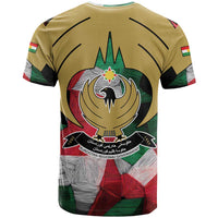 Kurdistan Region Iraq T Shirt Eagle Emblem Red Green Black - Wonder Print Shop