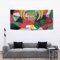 Kurdistan Region Iraq Tapestry Eagle Emblem Red Green Black - Wonder Print Shop