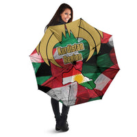 Kurdistan Region Iraq Umbrella Eagle Emblem Red Green Black - Wonder Print Shop