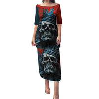 Skull King Family Matching Puletasi Dress and Hawaiian Shirt The Time Is Always Right To Do What Is Right - Wonder Print Shop