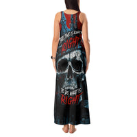 Skull King Tank Maxi Dress The Time Is Always Right To Do What Is Right - Wonder Print Shop