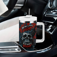 Skull King Tumbler With Handle The Time Is Always Right To Do What Is Right - Wonder Print Shop