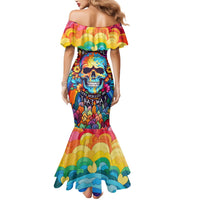 Floral Skull Mermaid Dress I'm Blunt because god rolled me that way - Wonder Print Shop
