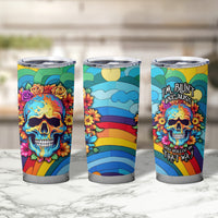 Floral Skull Tumbler Cup I'm Blunt because god rolled me that way - Wonder Print Shop