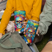 Floral Skull Tumbler Cup I'm Blunt because god rolled me that way - Wonder Print Shop