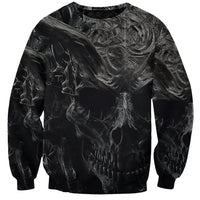 Horror Skull Sweatshirt Of course i'm going to hell i'm just here to pick you up - Wonder Print Shop