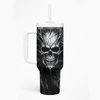 Horror Skull Tumbler With Handle Of course i'm going to hell i'm just here to pick you up - Wonder Print Shop