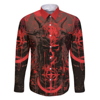 Demon Skull Family Matching Off Shoulder Maxi Dress and Hawaiian Shirt Welcome to Hell - Wonder Print Shop