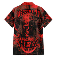 Demon Skull Family Matching Short Sleeve Bodycon Dress and Hawaiian Shirt Welcome to Hell - Wonder Print Shop