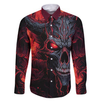 Demon Skull Family Matching Puletasi Dress and Hawaiian Shirt You Better Pray I Don't Get Up - Wonder Print Shop
