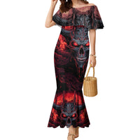 Demon Skull Mermaid Dress You Better Pray I Don't Get Up - Wonder Print Shop