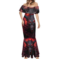 Demon Skull Mermaid Dress You Better Pray I Don't Get Up - Wonder Print Shop