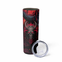 Demon Skull Skinny Tumbler You Better Pray I Don't Get Up - Wonder Print Shop