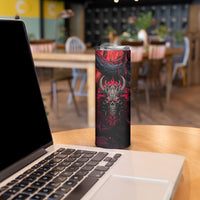 Demon Skull Skinny Tumbler You Better Pray I Don't Get Up - Wonder Print Shop
