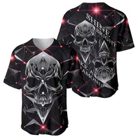 Diamond Skull Baseball Jersey Shine Bright Like Diamond - Wonder Print Shop