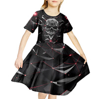 Diamond Skull Kid Short Sleeve Dress Shine Bright Like Diamond - Wonder Print Shop