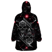 Diamond Skull Wearable Blanket Hoodie Shine Bright Like Diamond - Wonder Print Shop