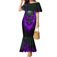 Horor Skull Family Matching Mermaid Dress and Hawaiian Shirt Welcome to the Dark side - Wonder Print Shop