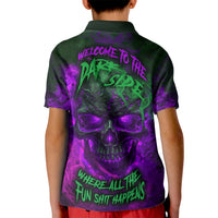 Horor Skull Kid Polo Shirt Welcome to the Dark side - Wonder Print Shop
