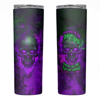 Horor Skull Skinny Tumbler Welcome to the Dark side - Wonder Print Shop