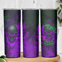 Horor Skull Skinny Tumbler Welcome to the Dark side - Wonder Print Shop