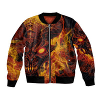 Fire Skull Bomber Jacket You inspire my Inner serial Killed - Wonder Print Shop