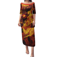 Fire Skull Puletasi You inspire my Inner serial Killed - Wonder Print Shop