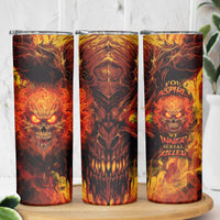 Fire Skull Skinny Tumbler You inspire my Inner serial Killed - Wonder Print Shop
