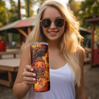 Fire Skull Skinny Tumbler You inspire my Inner serial Killed - Wonder Print Shop