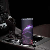 Fire Skull Skinny Tumbler The Only Thing That Can Stop Me Is Me - Wonder Print Shop
