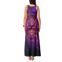 Fire Skull Tank Maxi Dress The Only Thing That Can Stop Me Is Me - Wonder Print Shop