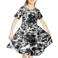 Skull Kid Short Sleeve Dress Inequitable Spirit - Wonder Print Shop