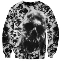 Skull Sweatshirt Inequitable Spirit - Wonder Print Shop