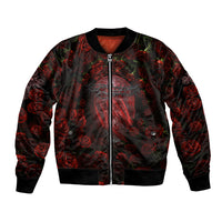 Skull Roses Bomber Jacket You Are Not Hard To Love - Wonder Print Shop