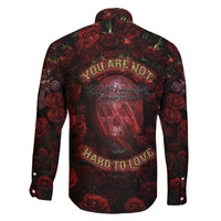 Skull Roses Family Matching Mermaid Dress and Hawaiian Shirt You Are Not Hard To Love - Wonder Print Shop