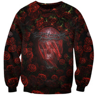 Skull Roses Sweatshirt You Are Not Hard To Love - Wonder Print Shop