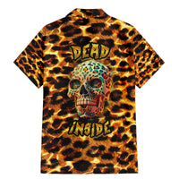 Leopard Skull Family Matching Mermaid Dress and Hawaiian Shirt Dead Inside - Wonder Print Shop