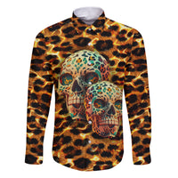 Leopard Skull Family Matching Puletasi Dress and Hawaiian Shirt Dead Inside - Wonder Print Shop