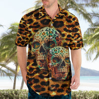 Leopard Skull Hawaiian Shirt Dead Inside - Wonder Print Shop