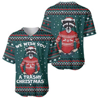 A Trashy Christmas Baseball Jersey Xmas Holiday Patterns - Wonder Print Shop